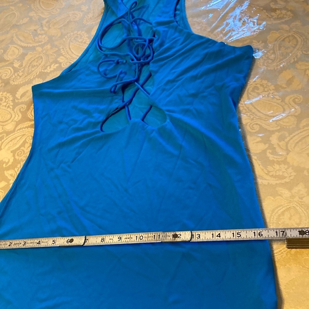SHEIN BAE Crisscross Cut Out Front Bodycon Dress size L new with tag - Picture 11 of 12